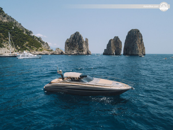Amalfi Skippered Capri Island and Grottos Day Charter with 21m Luxury Flybridge Yacht