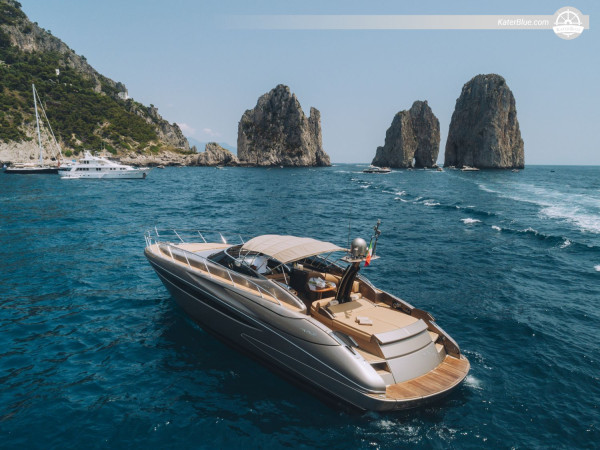 Amalfi Luxury Skippered Day Charter to Nerano, Li Galli and Positano with 21m Flybridge Yacht for 12 Guests