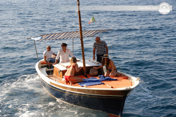 Private Gozzo Charter from Positano to Capri with Li Galli, Blue Grotto, Faraglioni and Marina Piccola