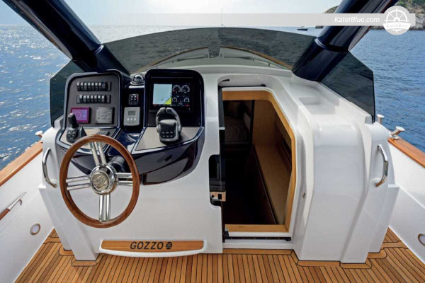 Luxury 45ft Italian Gozzo Day Charter from Sorrento to Ischia and Procida for 12 Guests