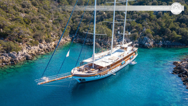 7 Nights Weekly Skippered 37m Gulet Charter from Bodrum to Kos, Nisyros, Tilos, Symi, Rhodes and return via Datça or Knidos for up to 10 Guests