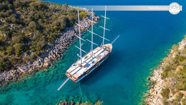 7 Nights One-Way Skippered 37m Gulet Charter from Bodrum to Göcek via Knidos, Datça, Aktur, Bozburun, Serçe Bay, Ekincik Bay and Dalyan for up to 10 Guests