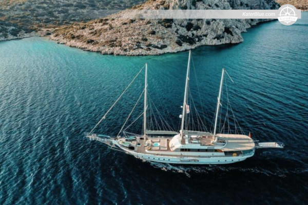 7 Nights One-Way Skippered 38m Gulet Charter from Bodrum to Göcek via Knidos, Datça, Bozburun, Serçe Bay, Ekincik and Dalyan for 12 Guests