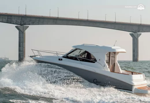 Beneteau Antares 36 Flybridge Motor Yacht Charter from St Helier, Jersey - Skippered South Coast Cruise, Les Minquiers, Les Ecrehous or Full-Day Channel Islands Trips-8 Guests
