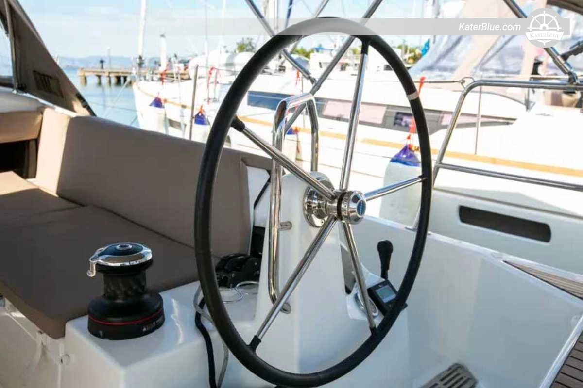 Sun Odyssey 440 Private Day Yacht Charter from Kavala Port to Pachis Bay, Marble Beach, Psaras Bay or Limenas Port with Glifadi or La Scala Sunset Stop