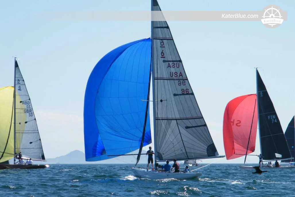 1955 Classic 6 Metre Racing Sailboat for Sale – 10.82m Bjarne Aas Designed Historic Regatta Yacht with North 3Di Sails in Germany