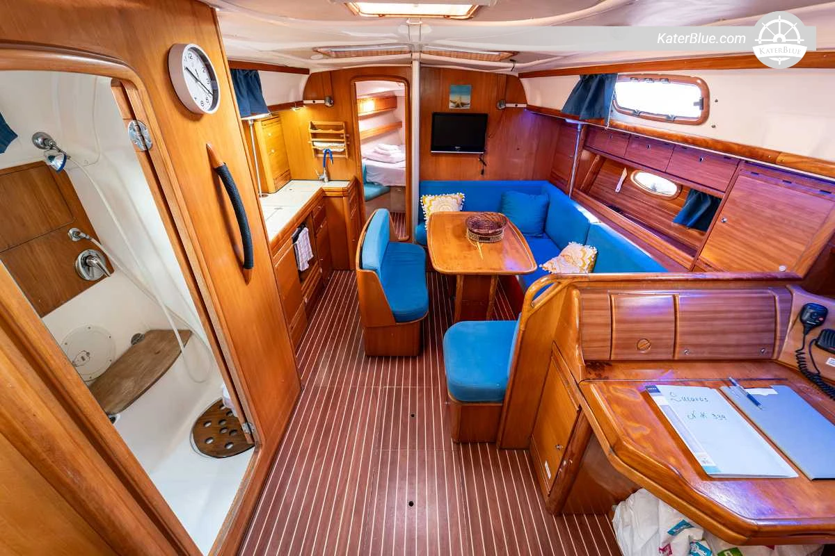 7-Night Bareboat Sailing Charter from Kavala Marina to Nea Peramos, Ammouliani, Ouranoupoli, Thassos, Aliki Bay and Limenaria for 7+1 Guests
