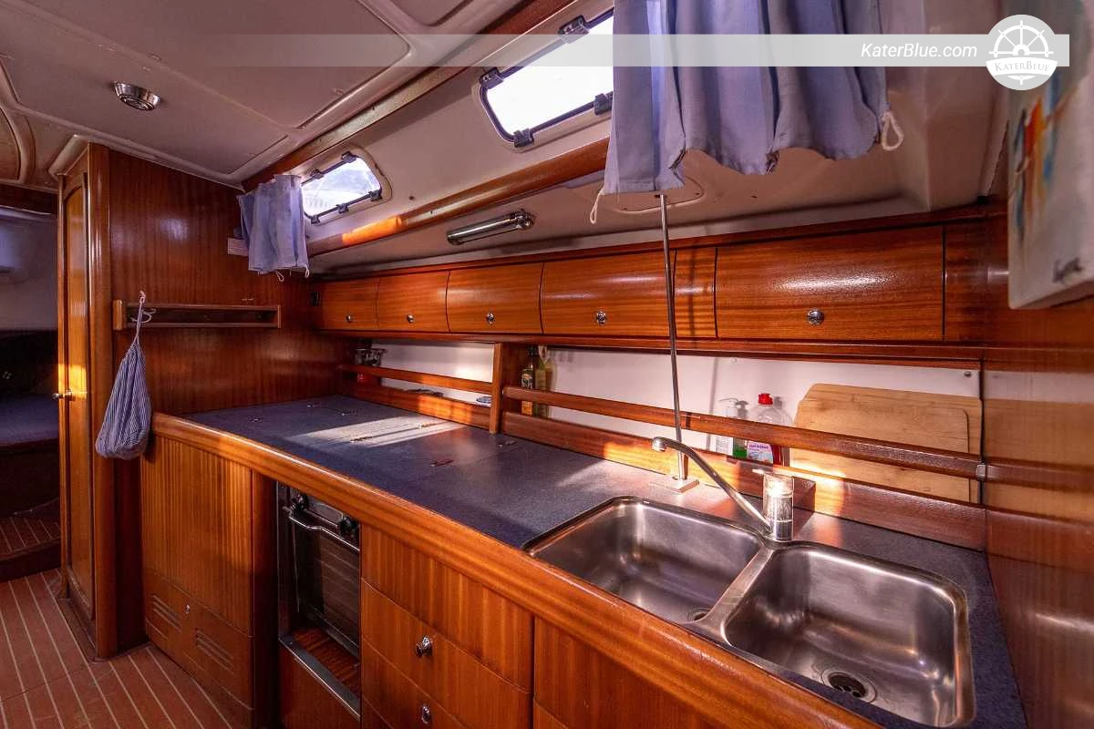 Bavaria 44 Peaceful Full-Day Sailing Yacht Charter from Kavala Port to Atspas Beach, Kefalas Beaches and Maries Beach for up to 8+1 Guests