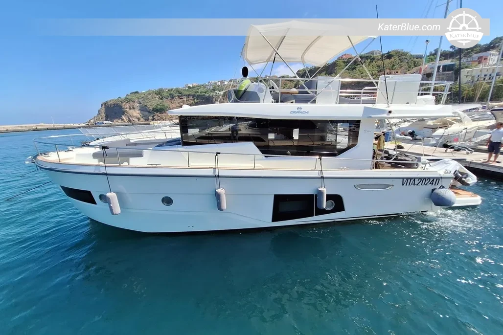 2024 Cranchi T43 Eco Trawler For Sale – 13.8m Flybridge Trawler, 2 Cabins, Naples Italy