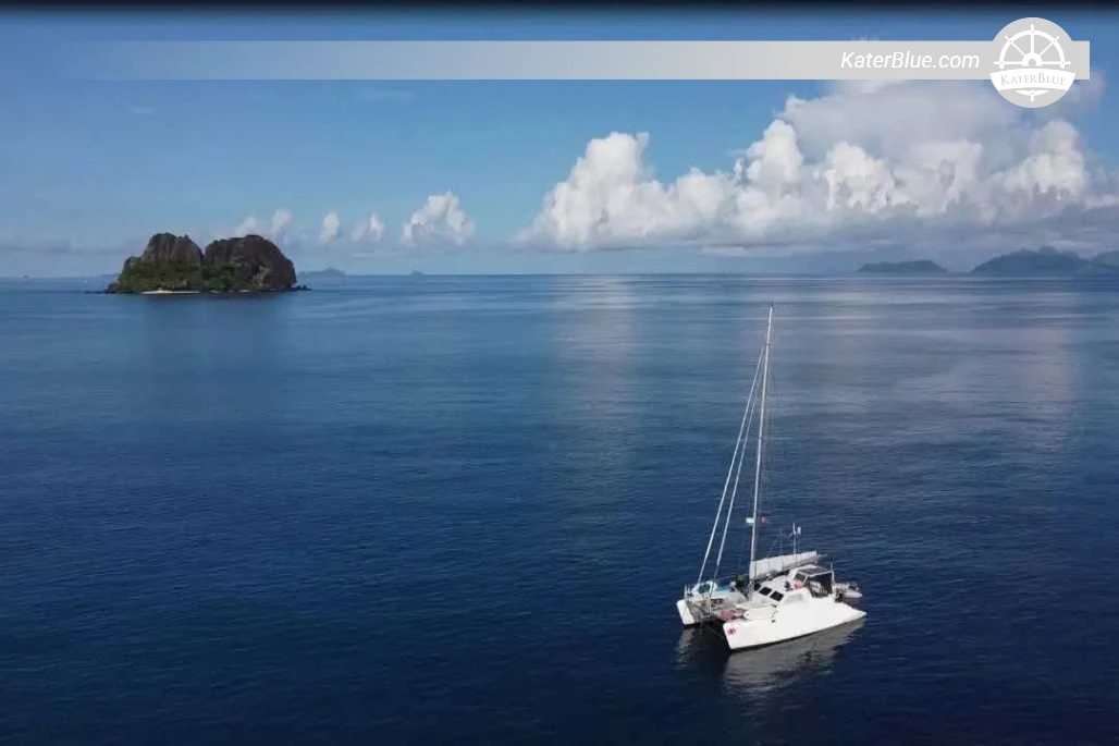 48ft Knysna 480 Crewed Catamaran Water Sports Day Charter from Denarau Marina to Mana Island, Tavua Sandbank and Treasure Island