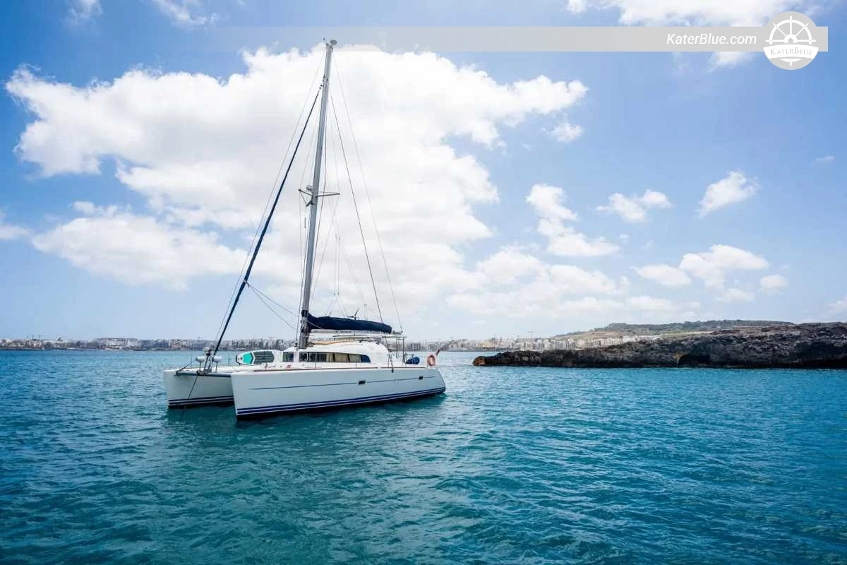 Full-Day Private Catamaran Charter from Sliema to Comino Sea Caves, Blue Lagoon & Crystal Lagoon for Up to 15 Guests