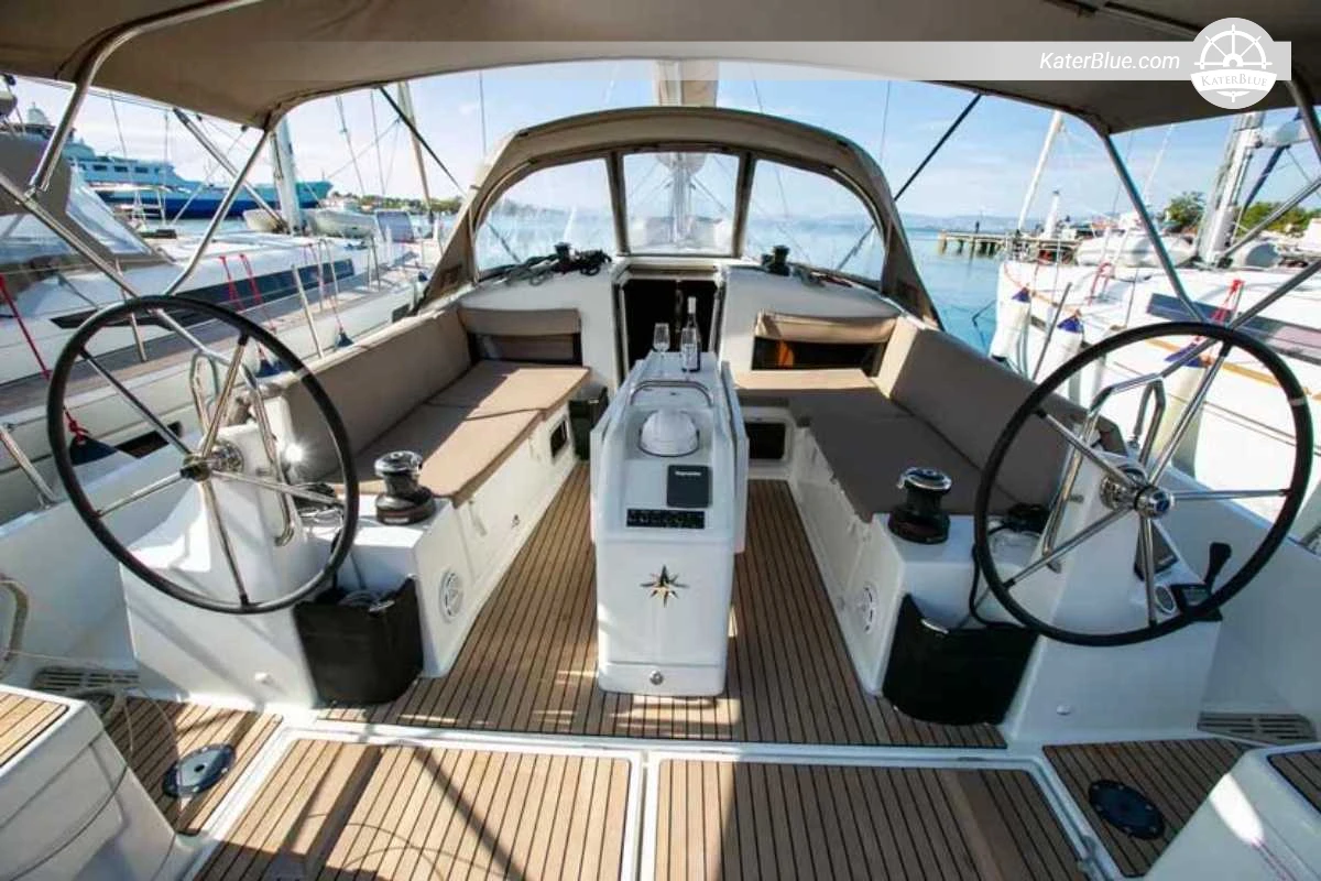 Sun Odyssey 440 Peaceful Full-Day Sailing Charter from Kavala Port to Atspas Beach, Kefalas Beaches and Maries Beach for Private Groups