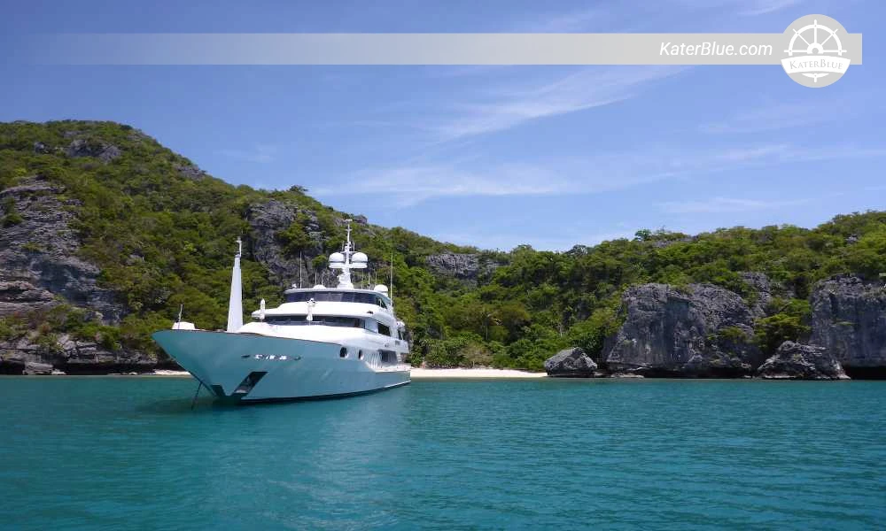 15-Day Fully Crewed 55m Trinity Motor Yacht Charter from Nassau and Exuma Cays through Turks and Caicos and the Virgin Islands to Antigua