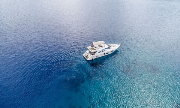 Tjedni najam luksuzne butične privatne motorne jahte, Bodrum, Turska