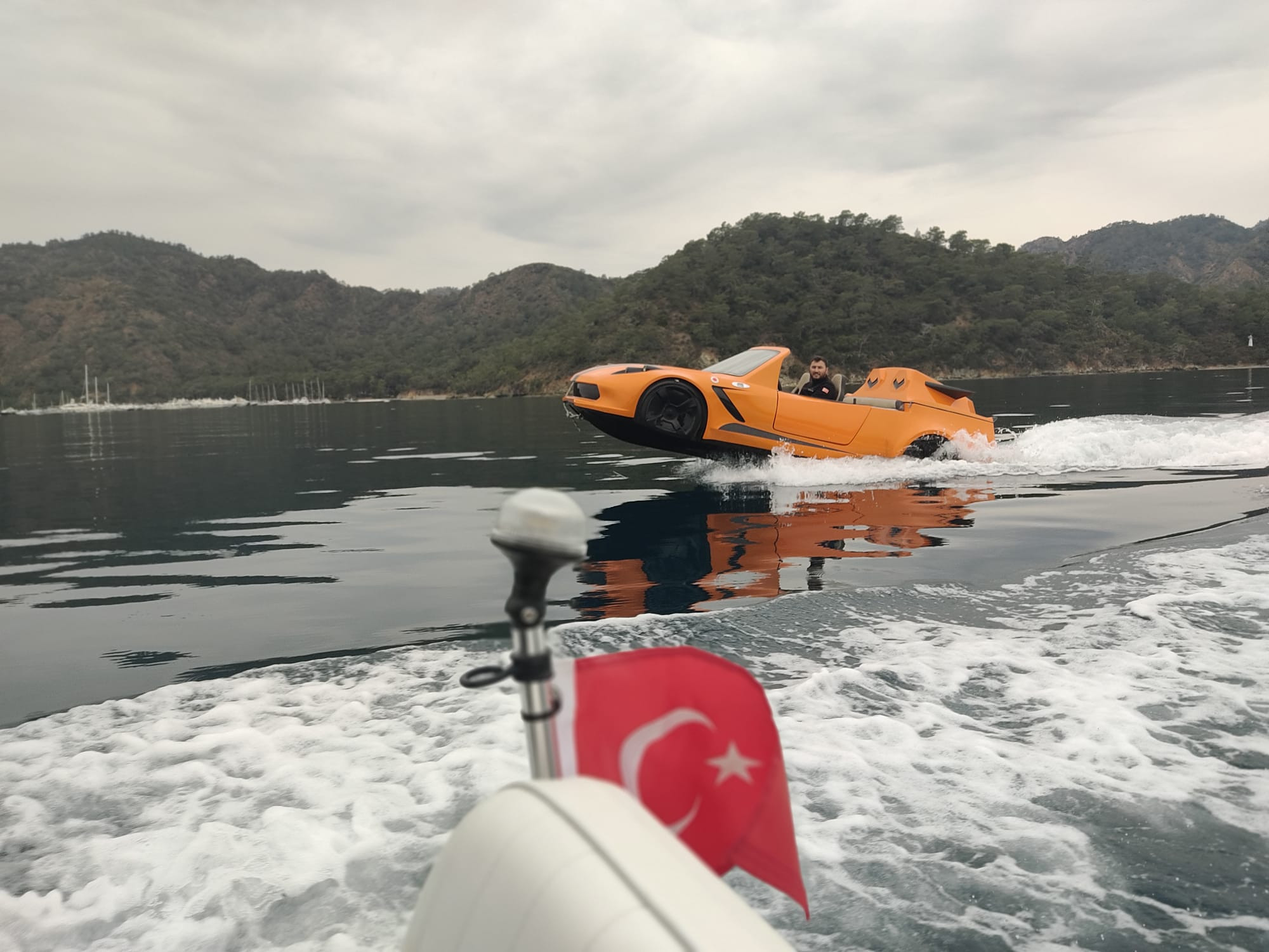 Jetcar, a revolutionary drivable car on water