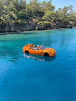 Alquiler de Jetcar Corvette VIP Tour Diario con el Coche Conducible Sobre el Agua en Gocek Turquia