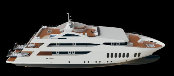 43 m Brand-New Steel Yacht for sale
