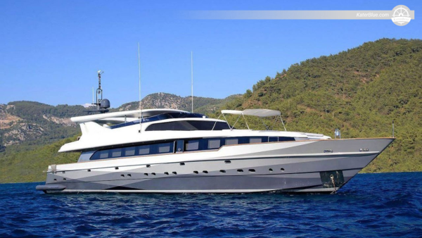 Weekly Skippered 43m Luxury 6-cabins 12pax Motor Yacht Charter Yalikavak, Turkey