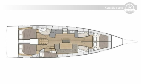 Oceanis 48ft monohull 12-osobowy jacht żaglowy czarter tygodniowy Gocek Turcja