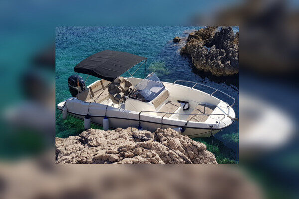 Quick silver boat for fantastic Blue cave tour Kotor-Montenegro